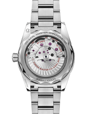 Cassa in acciaio inox da 41 mm con lunetta unidirezionale in alluminio anodizzato blu e scala graduata in Super-LumiNova